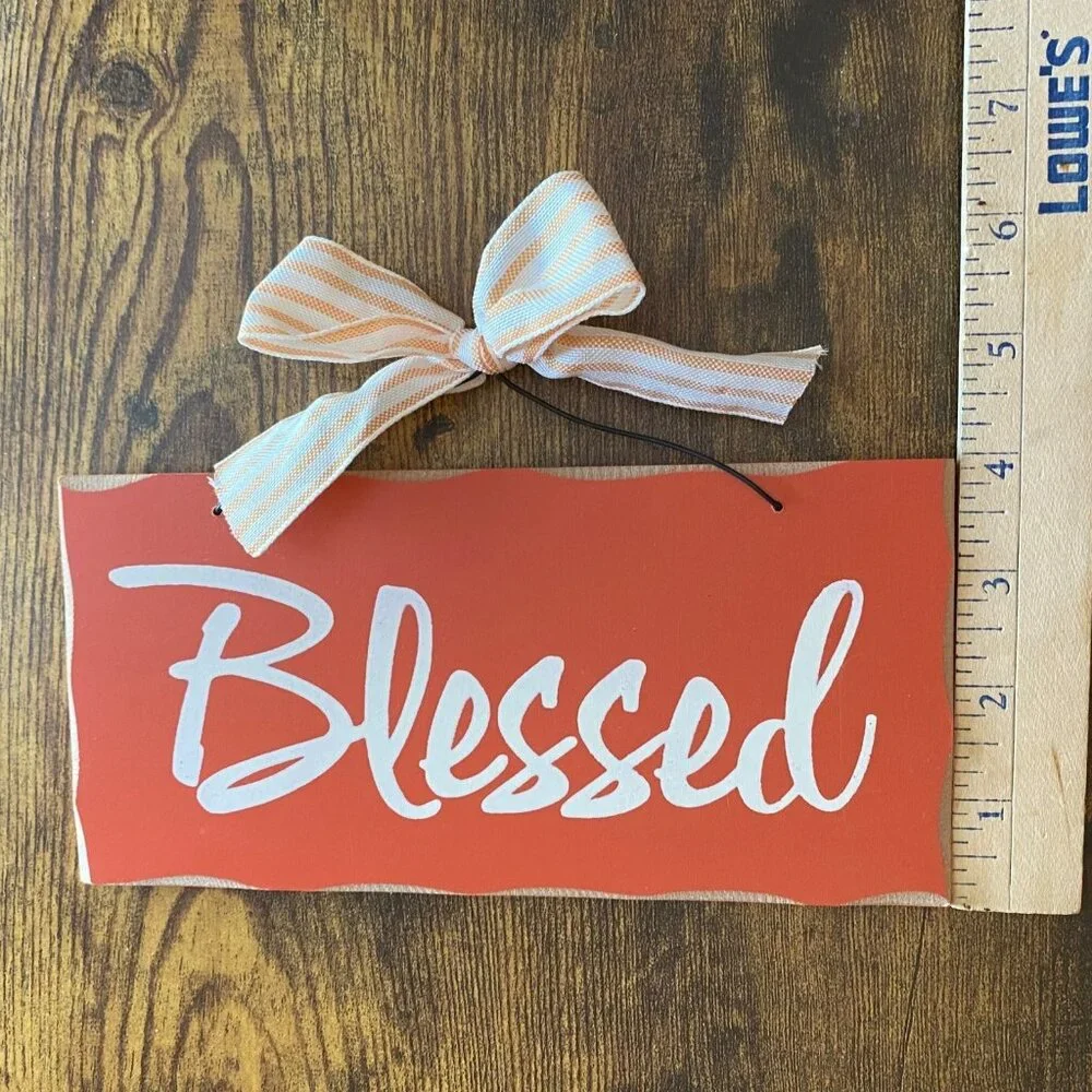 BLESSED Fall decorative sign hanging autumn decoration Thanksgiving sign decor - Picture 3 of 4